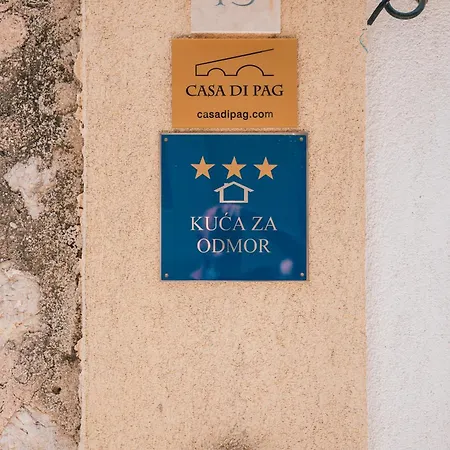 Semesterbostad Casa Di Pag By Pag Tours *